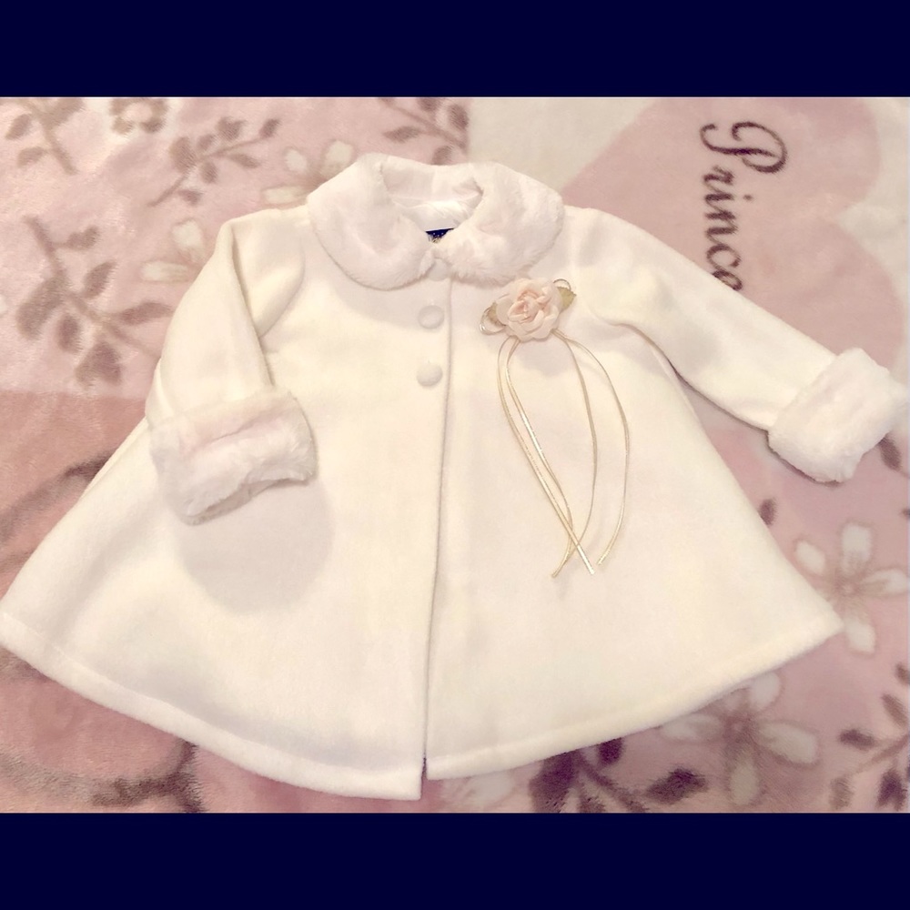 Girls Boutique Dress Coat Toddler Sz XL